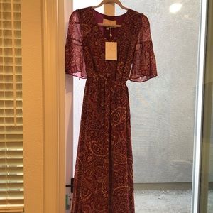 Gal Meets Glam Candace dress Paisley Chiffon Maxi